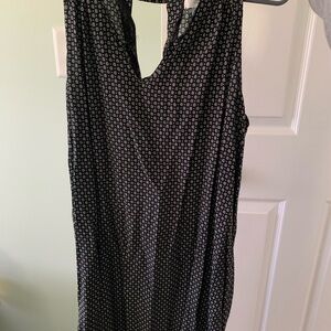 Elegant Black Patterned Dress